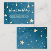 Twinkle little star Baby shower Insert Kaart (Voorkant / Achterkant)