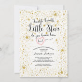 Twinkle Little Star Baby shower Invitation Kaart (Voorkant)