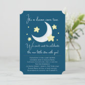 Twinkle Little Star Baby shower Invitation Kaart (Staand voorkant)