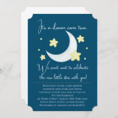 Twinkle Little Star Baby shower Invitation Kaart (Voorkant / Achterkant)