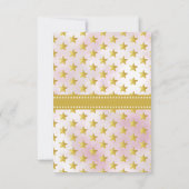 Twinkle Little Star Baby shower Kaart (Achterkant)