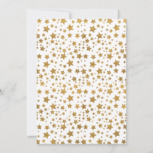 Twinkle Little Star Baby shower Kaart (Achterkant)