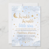 Twinkle Little Star Baby Shower Kaart (Voorkant)