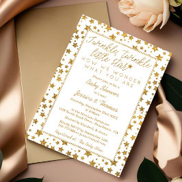 Twinkle Little Star Baby shower Kaart