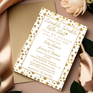 Twinkle Little Star Baby shower Kaart