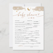 Twinkle Little Star Baby shower Libs Game Kaart (Voorkant)