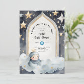Twinkle Little Star BABY SHOWER of 1e VERJAARDAG   Kaart (Staand voorkant)