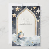 Twinkle Little Star BABY SHOWER of 1e VERJAARDAG   Kaart (Achterkant)