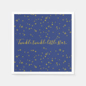 Twinkle Little Star Baby shower Paper Napkins Servetten (Voorkant)