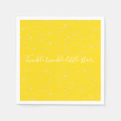 Twinkle Little Star Baby shower Paper Napkins Servetten (Voorkant)