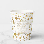 Twinkle Little Star Baby shower Papieren Bekers (Achterkant)