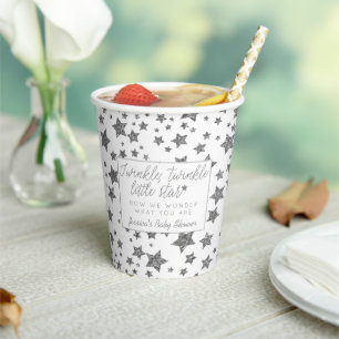 Twinkle Little Star Baby shower Papieren Bekers