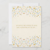 Twinkle Little Star Baby shower Roze & blauw Kaart (Achterkant)