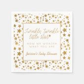 Twinkle Little Star Baby shower Servetten (Voorkant)