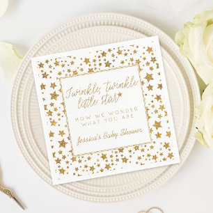 Twinkle Little Star Baby shower Servetten