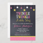 Twinkle Little Star Baby Shower Uitnodigingen (Voorkant / Achterkant)