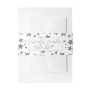 Twinkle Little Star Baby shower Uitnodigingen Wikkel