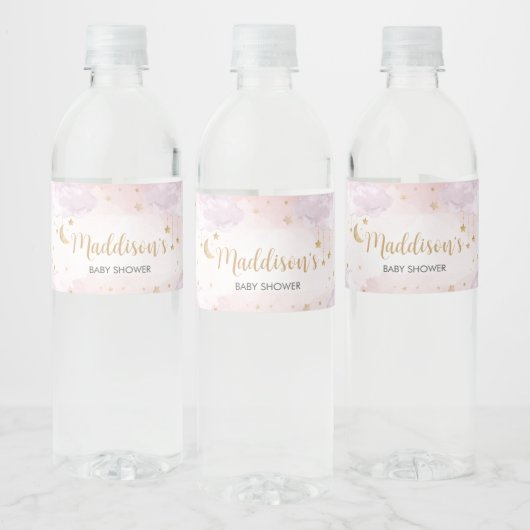 Twinkle Little Star Baby Shower Waterfles Etiket (Flessen)