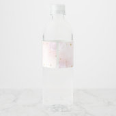 Twinkle Little Star Baby Shower Waterfles Etiket (Achterkant)