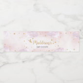 Twinkle Little Star Baby Shower Waterfles Etiket (Enkel label)