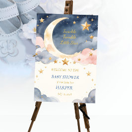 Twinkle Little Star Baby Shower Welkom Bord Poster