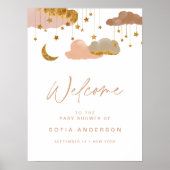 Twinkle Little Star Baby shower Welkom Poster (Voorkant)