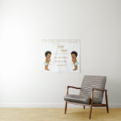 Twinkle Little Star Baby Tweeling Jongens Etnisch Wandkleed (In Situ (horizontaal))