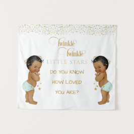 Twinkle Little Star Baby Tweeling Jongens Etnisch Wandkleed