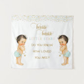 Twinkle Little Star Baby Tweeling Jongens Wandkleed (Voorkant (horizontaal))
