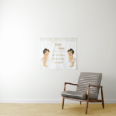 Twinkle Little Star Baby Twin Meisjes Wandkleed (In Situ (horizontaal))