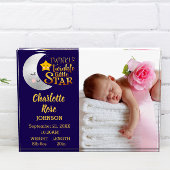 Twinkle Little Star Birth Announounding Baby Fotoblokken