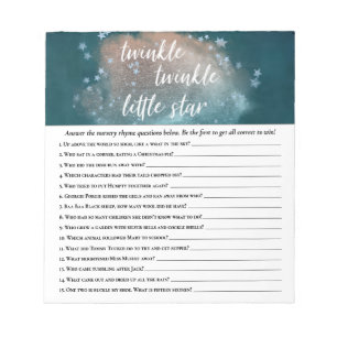 Twinkle Little Star Blauwgroen Copper Blue Showe Notitieblok