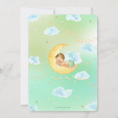 Twinkle Little Star Blonde Baby shower Neutraal Kaart (Achterkant)