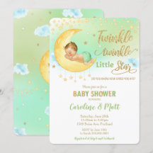 Twinkle Little Star Blonde Baby shower Neutraal