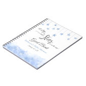 Twinkle Little Star Blue Baby Shower Guest Book Notitieboek (Linkerzijde)