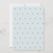 Twinkle Little Star Blue Boy Drive-by Baby shower Kaart (Achterkant)