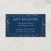 Twinkle Little Star | Blue Copper Gold Registry Informatiekaartje (Voorkant)
