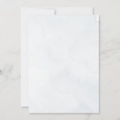 Twinkle Little Star Blue Cute Elegant Baby shower Kaart (Achterkant)