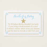 Twinkle Little Star Blue Gold Books voor Baby