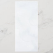 Twinkle Little Star Blue Grey Elegant Baby shower Menu (Achterkant)