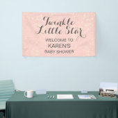 Twinkle Little Star Blush Roze Baby shower Spandoek (Beurs)