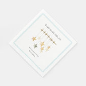 Twinkle Little Star Boho Blue Boy Baby Shower Servet (Hoek)