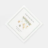 Twinkle Little Star Boho Botanical Baby Shower Servet (Hoek)