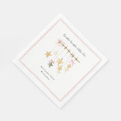 Twinkle Little Star Boho Bows Baby Shower Servet (Hoek)