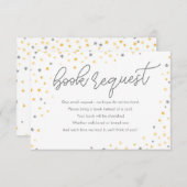 Twinkle Little Star Book Request Kaart | Grijs (Voorkant / Achterkant)