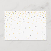 Twinkle Little Star Book Request Kaart | Grijs (Achterkant)