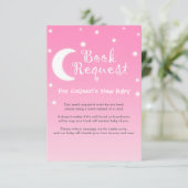 Twinkle Little Star Book Request with geem in roze Kaart (Staand voorkant)