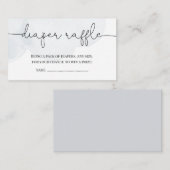 Twinkle Little Star Boy Baby shower Diaper Raffle Informatiekaartje (Voorkant / Achterkant)