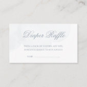 Twinkle Little Star Boy Baby shower Diaper Raffle Informatiekaartje (Voorkant)