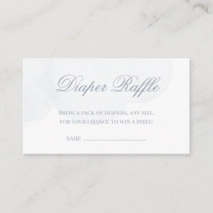 Twinkle Little Star Boy Baby shower Diaper Raffle Informatiekaartje